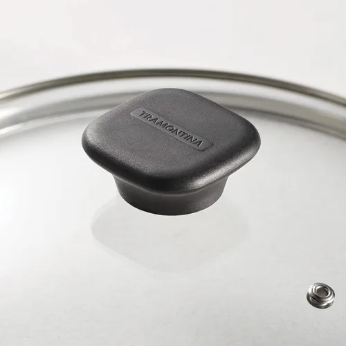 Miniatura 7 de Tramontina Sicilia - Juego de utensilios de cocina antiadherentes de 10 piezas con tapas de vidrio, ollas y sartenes antiadherentes de aluminio