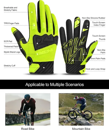Miniatura 2 de INBIKE MTB BMX ATV - Guantes de ciclismo para carrera de motocross, bicicleta de montaña, DH