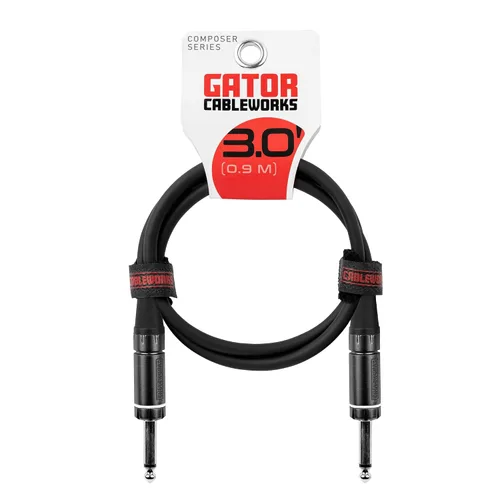 Miniatura 9 de Cableworks by Gator Cases Composer Series Deluxe 3 pies recto a recto cable para instrumentos de guitarra (GCWC-INS-03)