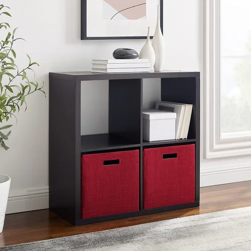Miniatura 8 de Linon Home Decor Linon Dawes 4 gabinetes de almacenamiento de cubos de café expreso