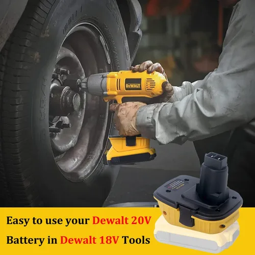 Miniatura 7 de Gonocop 2 paquetes DCA1820 de repuesto para adaptador de batería Dewalt de 18 V a 20 V, convierte la batería de litio DeWalt de 20 voltios Max XR