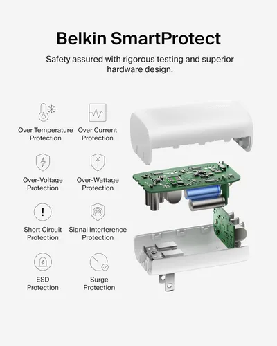 Miniatura 5 de Belkin Bloque de cargador USB C de 3 puertos de 67 W - PPS USB-C PD3.1 PPS carga súper rápida - Samsung Galaxy S26, Apple iPhone 17, Air, Pro
