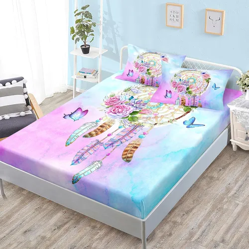 Miniatura 19 de HOSIMA Ropa de cama náutica, sábana bajera ajustable de anclaje de velero, cama individual en una bolsa para niños, decoración de habitación
