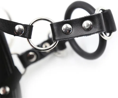 Miniatura 3 de Runsmooth collar de cuero, gargantilla, collar de gargantilla ajustable, collar de esponja punk, collar de cadena, accesorio de juego de rol