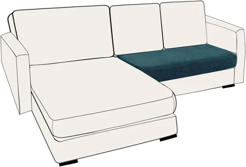 Miniatura 24 de UNBBRRL Fundas de cojín de asiento para sofá, elásticas, funda de cojín individual para sofá, fundas de cojín para sofá, fundas de héroe protegen