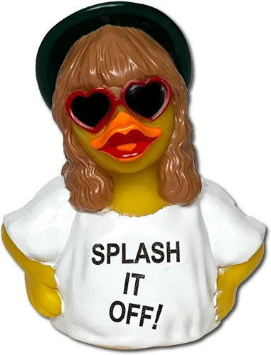 Miniatura 8 de CelebriDucks - Tail-RRR - Splash It Off - Patos de goma flotantes - Juguete de baño coleccionable para niños y adultos de todas las edades