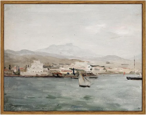 Miniatura 41 de VIYYIEA Arte de Pared en Lienzo Enmarcado Decoración del Hogar, Decoración de Granja Valles Ondulantes bajo Cielos Despejados Pintura de Pared