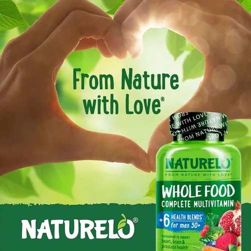 Miniatura 5 de NATURELO Multivitamínico de Alimentos Integrales para Hombres de 50+ - con Vitaminas, Minerales, Extractos Herbales Orgánicos - Vegano Vegetariano