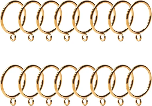 Miniatura 18 de MroMax Anillos de cortina con ojales, anillos de cortina negros de metal de 1-1/2 pulgadas de diámetro interior de 1.496 in de diámetro, anillos