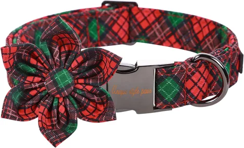 Miniatura 11 de Unique style paws Collar de perro para el día de San Valentín con lazo de flores, collar de cachorro de corazón azul, el mejor regalo para niños