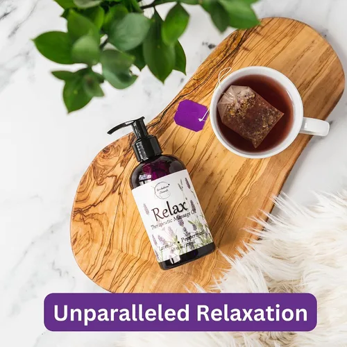 Miniatura 5 de Aceite de masaje para terapia de masaje Kit de masaje con aceite de masaje sin perfume y aceite de lavanda para masaje de cuerpo completo