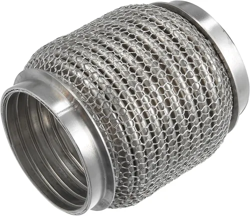 Tubo flexible de escape de automóvil, 2.48 x 4.02 pulgadas, tubo flexible de escape de 2.48 x 4.02 pulgadas, fuelle universal para automóvil, acero