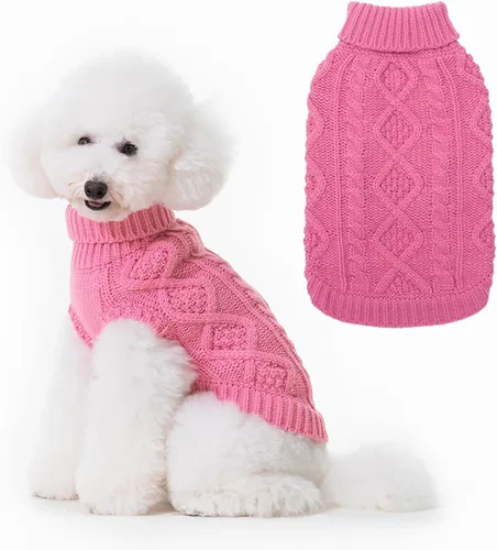 Miniatura 18 de BINGPET Suéter de Punto Térmico para Perros Pequeños, Medianos y Grandes, Abrigo de Invierno para Perros y Gatos, Conjuntos de Sudaderas Cálidas