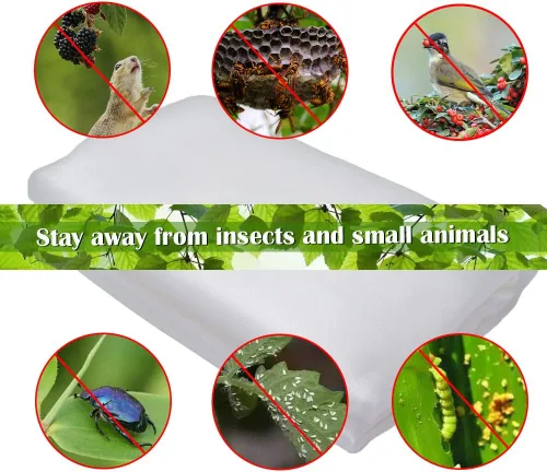 Miniatura 7 de Cubiertas de red para árboles frutales con cremallera para proteger de ardillas y pájaros, red grande para árboles frutales, protección de red