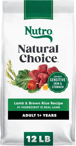 Miniatura 18 de Nutro Natural Choice - Alimento seco para perros, comida para perros adultos, receta de carne seca y arroz integral, 12 libras.