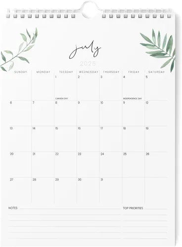 Miniatura 10 de Karto Mini calendario de pared 2025-2026, vertical de 6 x 9 pulgadas, julio de 2025 a diciembre de 2026, pequeño, versátil y fácil de planificar