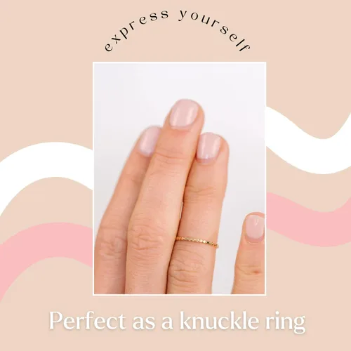 Miniatura 5 de Nova Stacking Ring – Handmade Rings for Women—Stackable Rings
