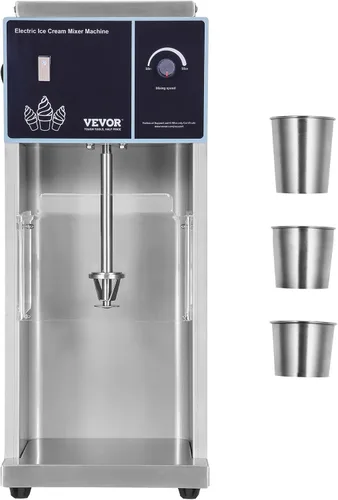 VEVOR Máquina de mezcla de yogur congelado 400W, ajuste de velocidad continuo,Mezcladora de helado de batido de yogur 4200RPM