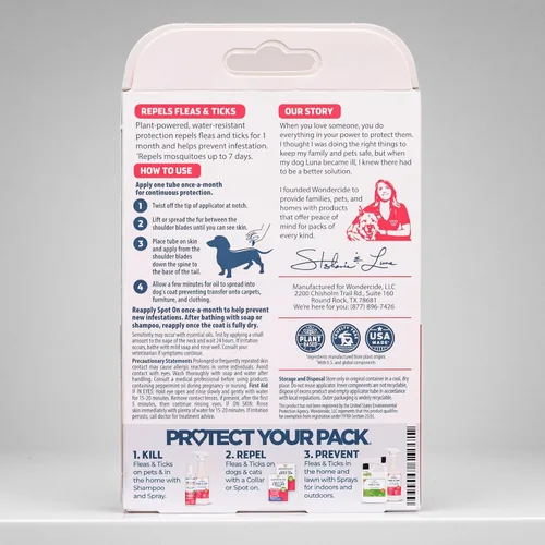 Miniatura 2 de Wondercide - Repelente contra pulgas y garrapatas para perros - Repelente de pulgas, garrapatas y mosquitos, prevención para perros con aceites
