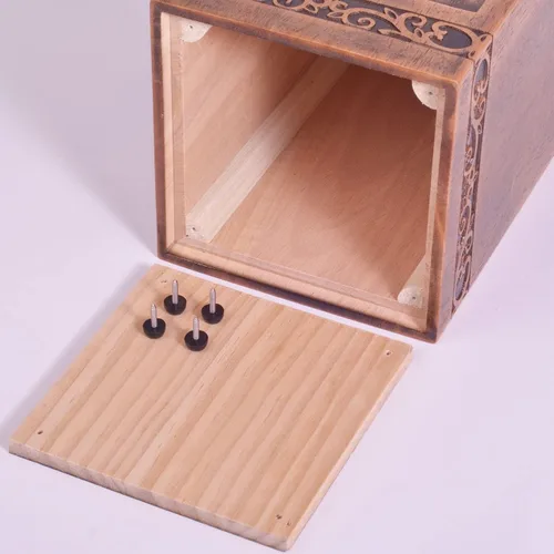 Miniatura 4 de KIMNAG Urna de cremación de madera para cenizas de madera humanas, caja decorativa, urnas funerarias para adultos, hombres y mujeres, con bolsa
