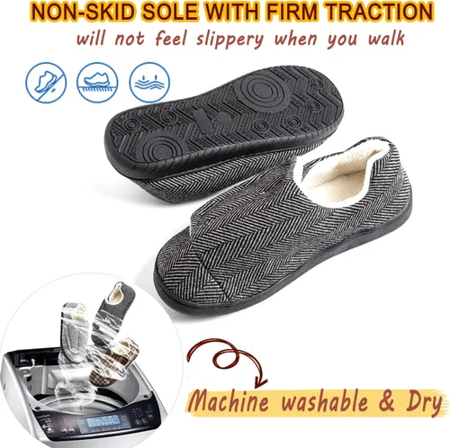 Miniatura 2 de Urbancolr Urbancolr - Zapatos ajustables para mujer, con espalda cerrada, lavables para interiores, con correa de cierre ajustable, para pies