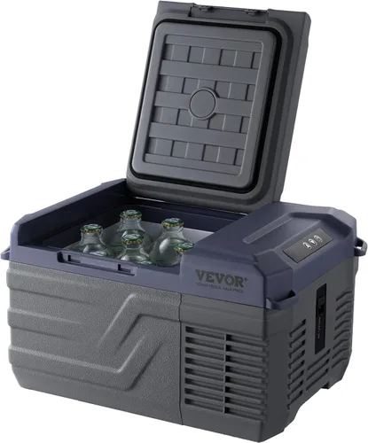 Miniatura 12 de VEVOR Refrigerador de automóvil, refrigerador de coche de 12 voltios, refrigerador portátil de congelador de una sola zona de 9 L, rango ajustable