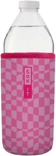Miniatura 116 de Sok It BotlSok Funda para botella de agua con cubierta de neopreno aislante (Floral abstracto, se ajusta a CamelBak o Nalgene de 12 onzas)