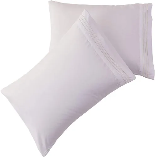 Miniatura 21 de SONORO KATE Juego de fundas de almohada de lujo de microfibra cepillada 1800 ropa de cama - sin arrugas, (gris, 2 fundas de almohada estándar)