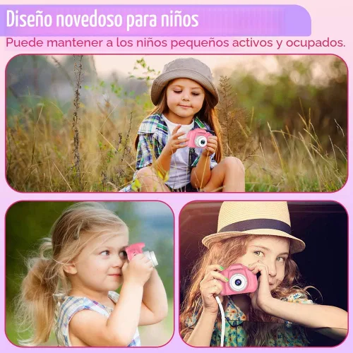 Miniatura 6 de Seckton - Cámara de selfie mejorada para niños, regalos de cumpleaños de Navidad para niñas de 3 a 9 años, cámaras de video digital HD para niños
