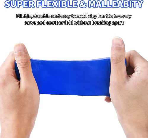 Miniatura 6 de Wontolf Paquete de 10 barras de arcilla para detalles automáticos, kit de barra de arcilla mágica de grado prémium con capacidad de lavado y Azul