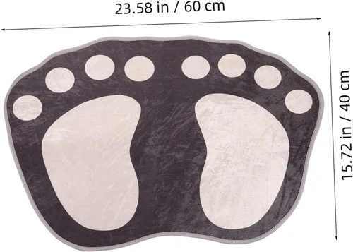 Miniatura 3 de PRETYZOOM Tapete absorbente para pies, tapete de baño, decoración del hogar, dormitorio, tapete antideslizante para el suelo, alfombra de baño