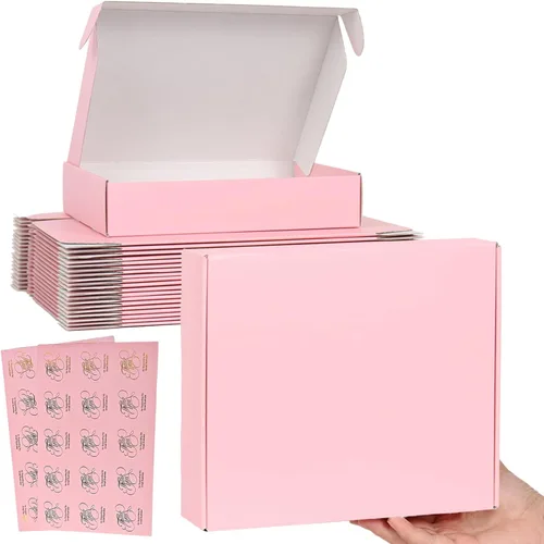 Miniatura 24 de Cajas de envío pequeñas, 6x4x2 pulgadas, paquete de 15 cajas de embalaje de cartón coloridas, cajas de correo para embalaje de pequeñas empresas