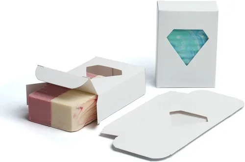 Miniatura 3 de Caja de jabón para ventana de 1,000 CYP con diamantes negros - Embalaje de jabón casero - Suministros para hacer jabón - Fabricado en Estados Unidos