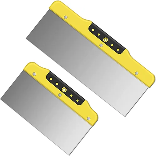 Miniatura 11 de DEKEones Raspadores de masilla, cuchillo de espátula de 1.5 pulgadas, herramienta raspadora de metal para acabado de paneles de yeso, raspado