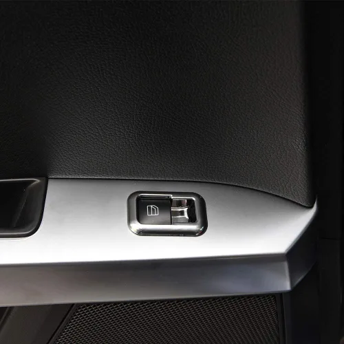 Miniatura 6 de Cubierta de botón de interruptor de elevación de ventana cromada ABS para Mercedes Benz SLK/GLK/G500/A/B/CLA/C W204/GLA/ML/E W212/GLE