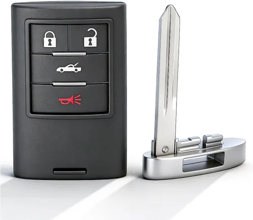 Keyecu Llavero inteligente de repuesto de 4 botones para Chevrolet Corvette 2008-2013, ID de la FCC M3N5WY7777A, P/N: 25926479 25926480