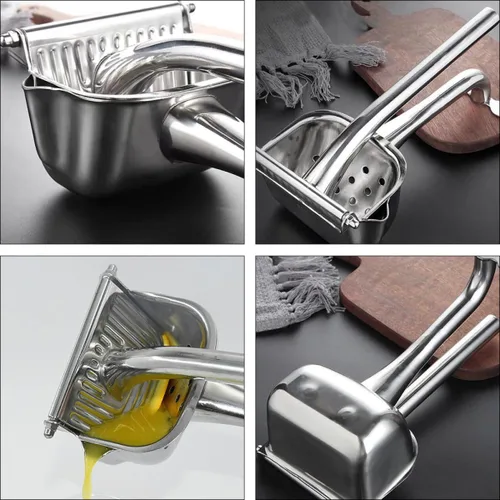 Miniatura 6 de Stainless Steel Manual Fruit Juicer Lemon Squeezer Hand Press Citrus Juicer 304 Food-grade Metal Household Kitchen Tool for Fresh Juice Extraction