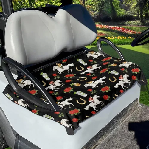 Miniatura 24 de Fundas de asiento de carrito de golf, mantas para carrito de golf, fundas de asiento de toalla para la mayoría de carritos de golf de 2 asientos
