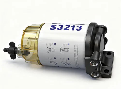 Miniatura 6 de S3213 Filtro Separador de Agua de Combustible para Yamaha Mercury Racor Suzuki Fuera de Borda con Tazón y Conexiones de Barb de 3/8" y NPT de 1/4