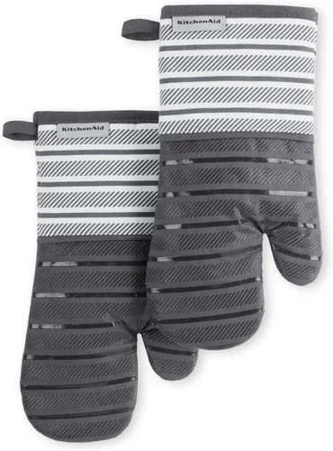Miniatura 6 de KitchenAid Albany - Juego de 2 guantes para horno, batido, 7 x 13 pulgadas Milkshake