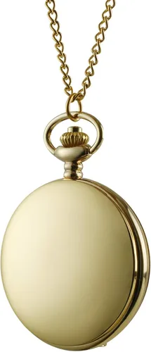 Miniatura 3 de I-MART Reloj de bolsillo vintage liso con cadena dorado Oro