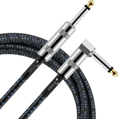 Miniatura 14 de Donner - Cable de guitarra de 10 pies, cable de instrumento eléctrico, cable AMP para bajo para guitarra eléctrica, amplificador de bajo, audio