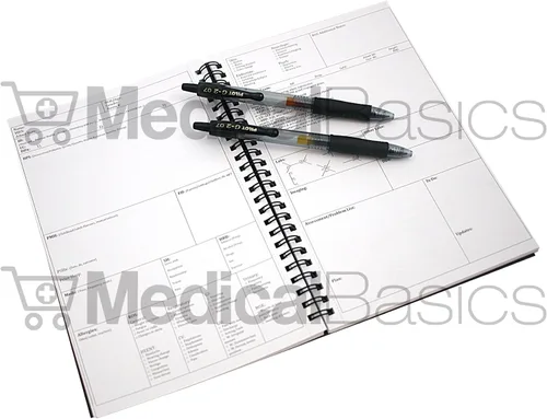 Miniatura 4 de Cuaderno H&P para historias clínicas, con 100 plantillas médicas con perforaciones
