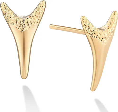 MEVECCO - Pequeños aretes tipo dormilona chapados en oro de 18 quilates para mujer, delicados aretes tipo dormilona con circonita cúbica, diseño de