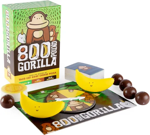 Miniatura 6 de Juego de Mesa 800 Pound Gorilla de Taco Cat Goat Cheese Pizza - Divertido Juego de Cartas Familiar para Niños y Adultos – Ideal para Noche