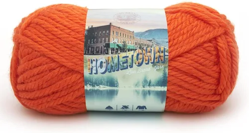 Miniatura 23 de Lion Brand Yarn Hometown - Ovillo de lana súper voluminoso para tejer, ganchillo y manualidades, 1 unidad, Phoenix Azalea