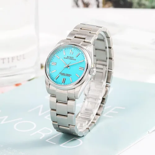 Miniatura 5 de BUREI Couple Watch for Men and Women Dress Minimalist Stainless Steel Watches Waterproof Fashion Watches