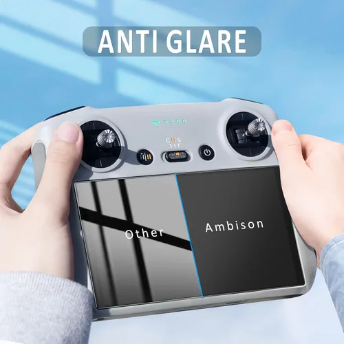Miniatura 2 de Ambison [Paquete de 2] DJI Mini 5/4 Pro Protector de pantalla de vidrio mate, antirreflejo/suave como la seda/HD transparente compatible con DJI