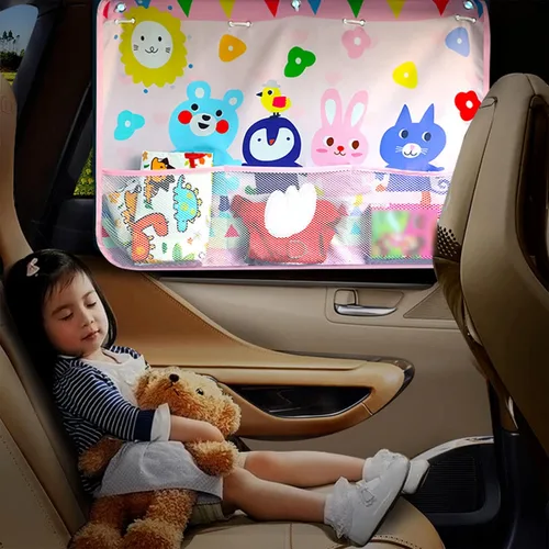 Cortina de parasol de coche para bebés y niños, 2 paquetes, para ventana lateral, protector, bloquea el deslumbramiento solar, el calor, los rayos