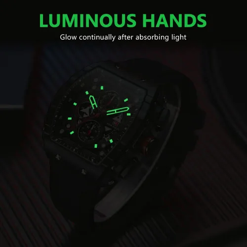 Miniatura 5 de MF MINI FOCUS Watch Wristwatch Fashion Hollow Big Dial Luminous Waterproof Sport Analog Quartz Business Mens Watches Silicon Strap Dress Watch